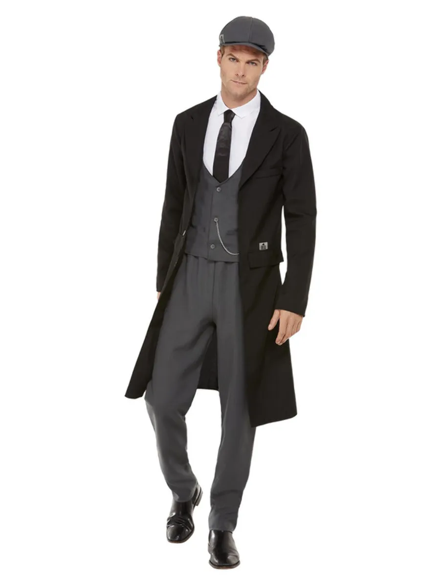 20s Gangster Costume Peaky Blinders Shelby Adult Black Grey