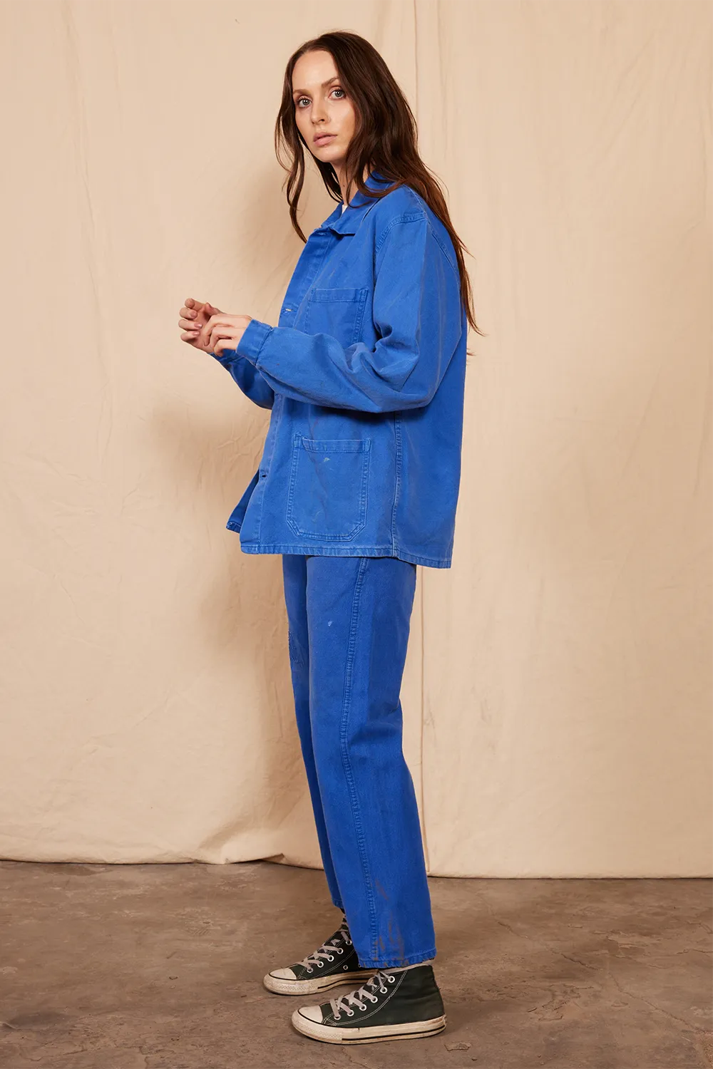 70's Vintage Blue Chore Coat