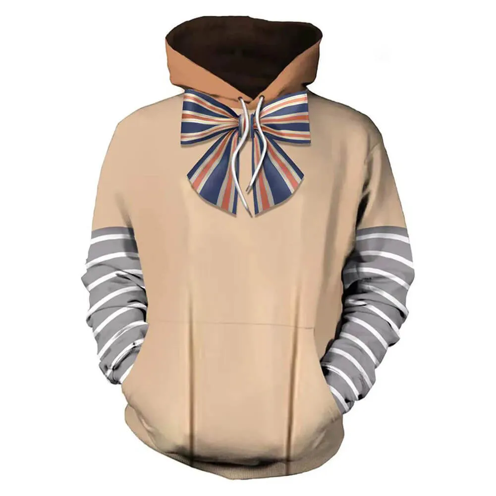 AI Doll Hoodie Long Sleeve Zip-up Jacket for Kids Adults