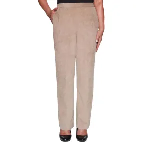 Alfred Dunner Womens Plus  Dover Cliffs Ribbed Corduroy Straight Leg Pants