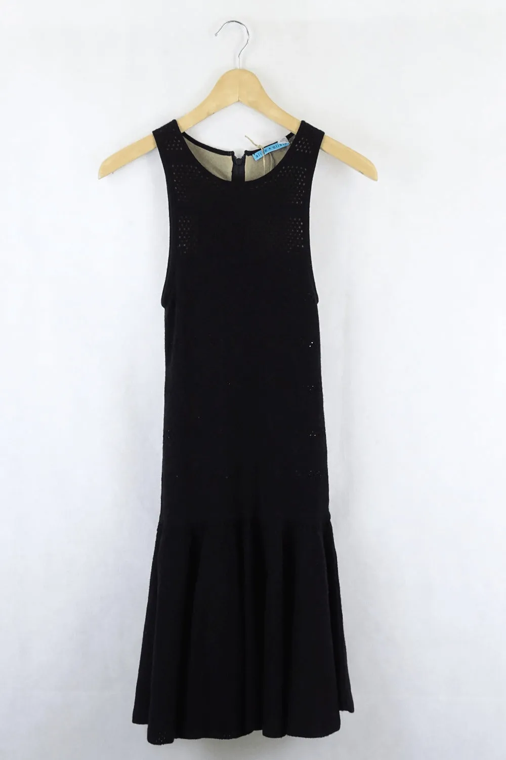 Alice   Olivia Black Knit Dress XS