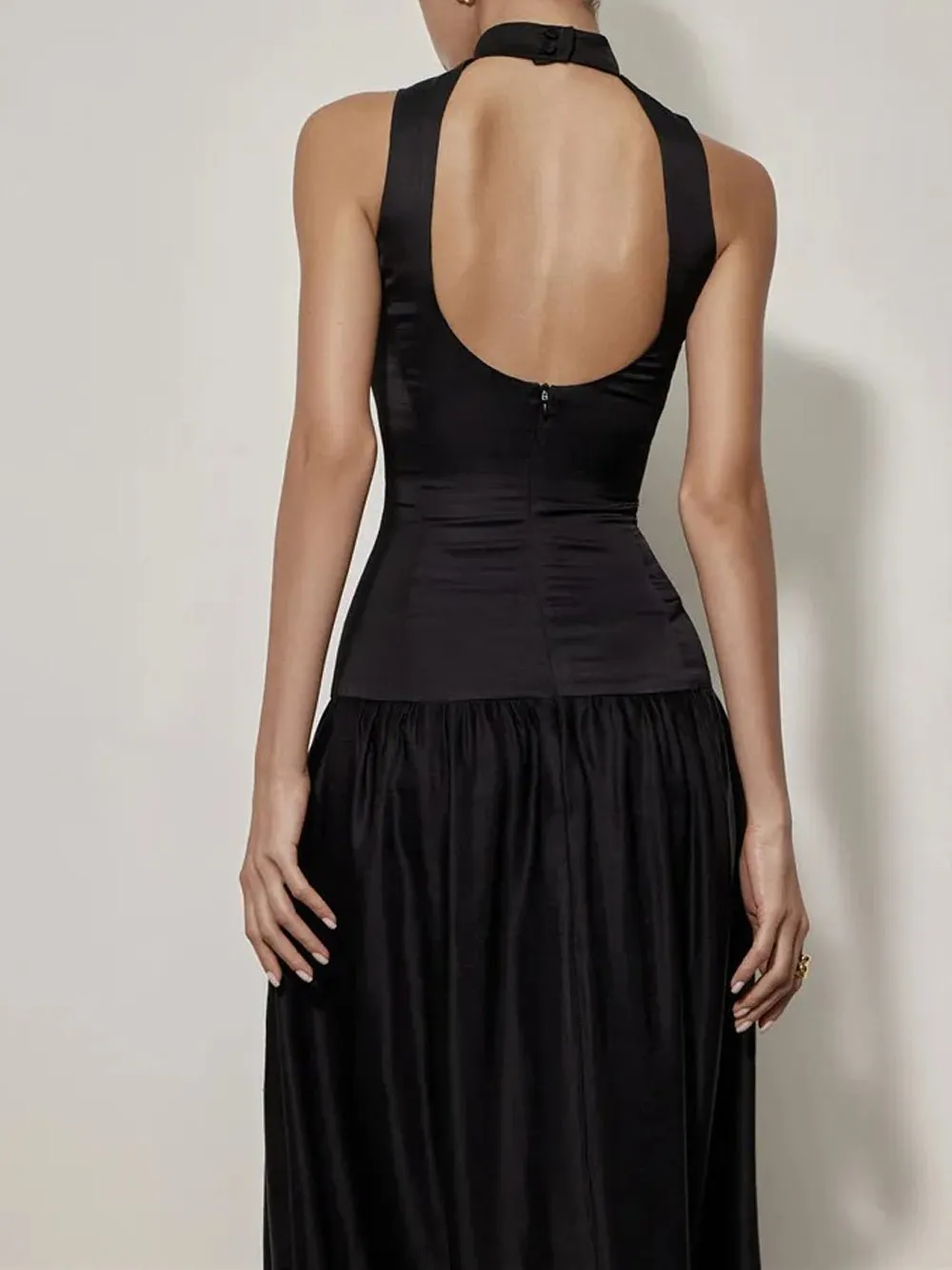 Alicia Backless Sleeveless Maxi Dress