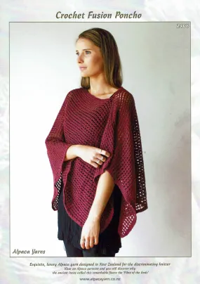 Alpaca Yarns 2408 - Crochet Fusion Poncho