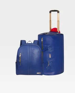 Apollo 1 Backpack & Rolling Duffle Bag Set in Royal Blue