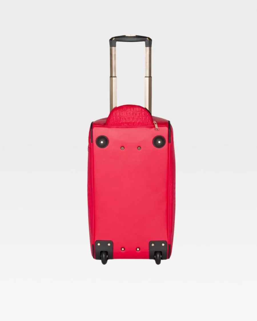 Apollo 2 Backpack & Rolling Duffle Bag Set in Red