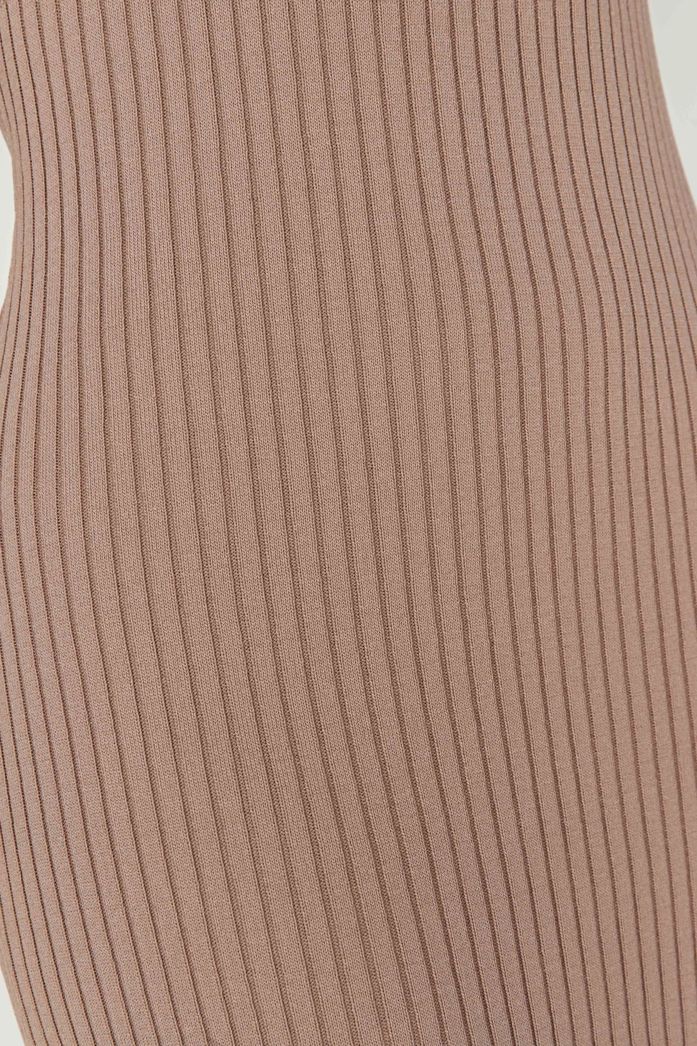 Avalon Backless Knit Midi Dress - Taupe