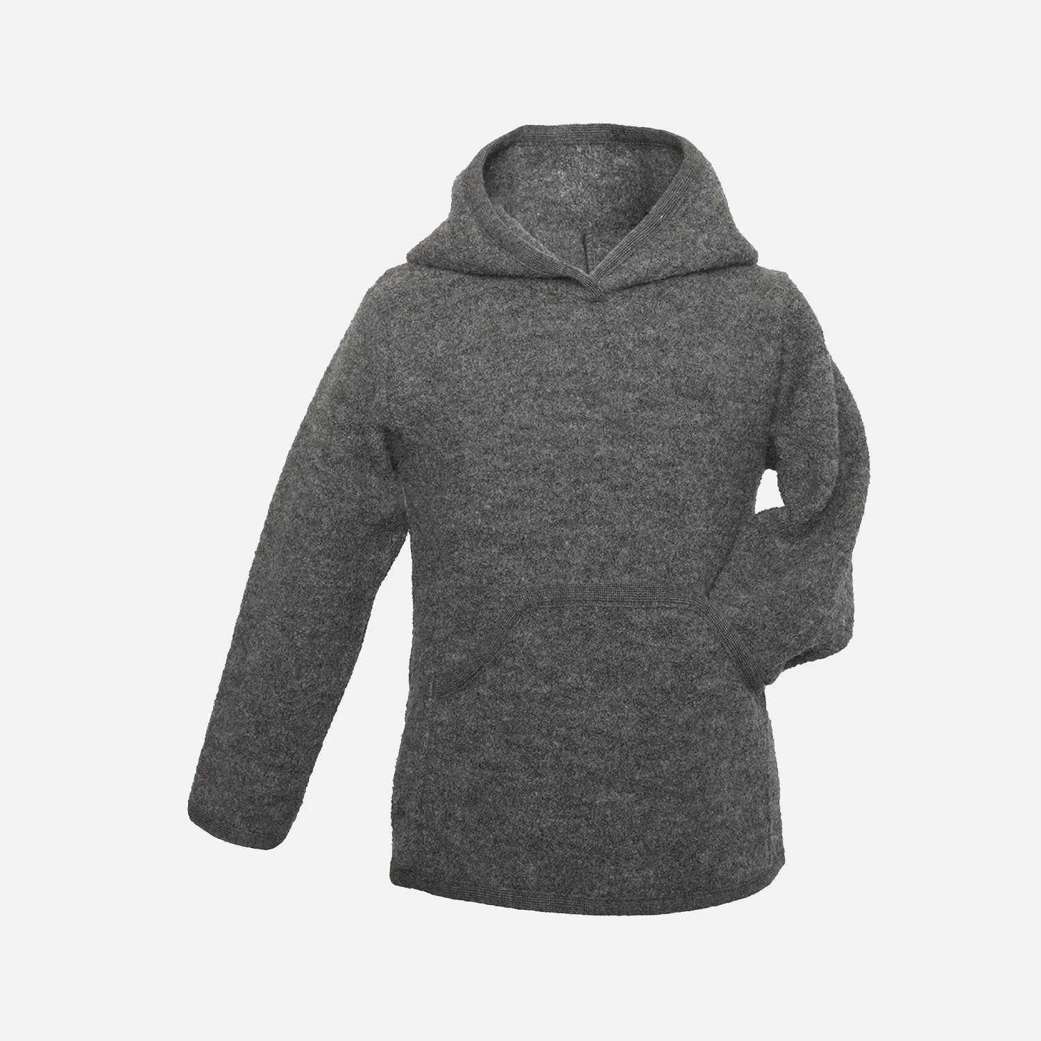 Baby & Kids Merino Wool Crepe Hoodie - Slate