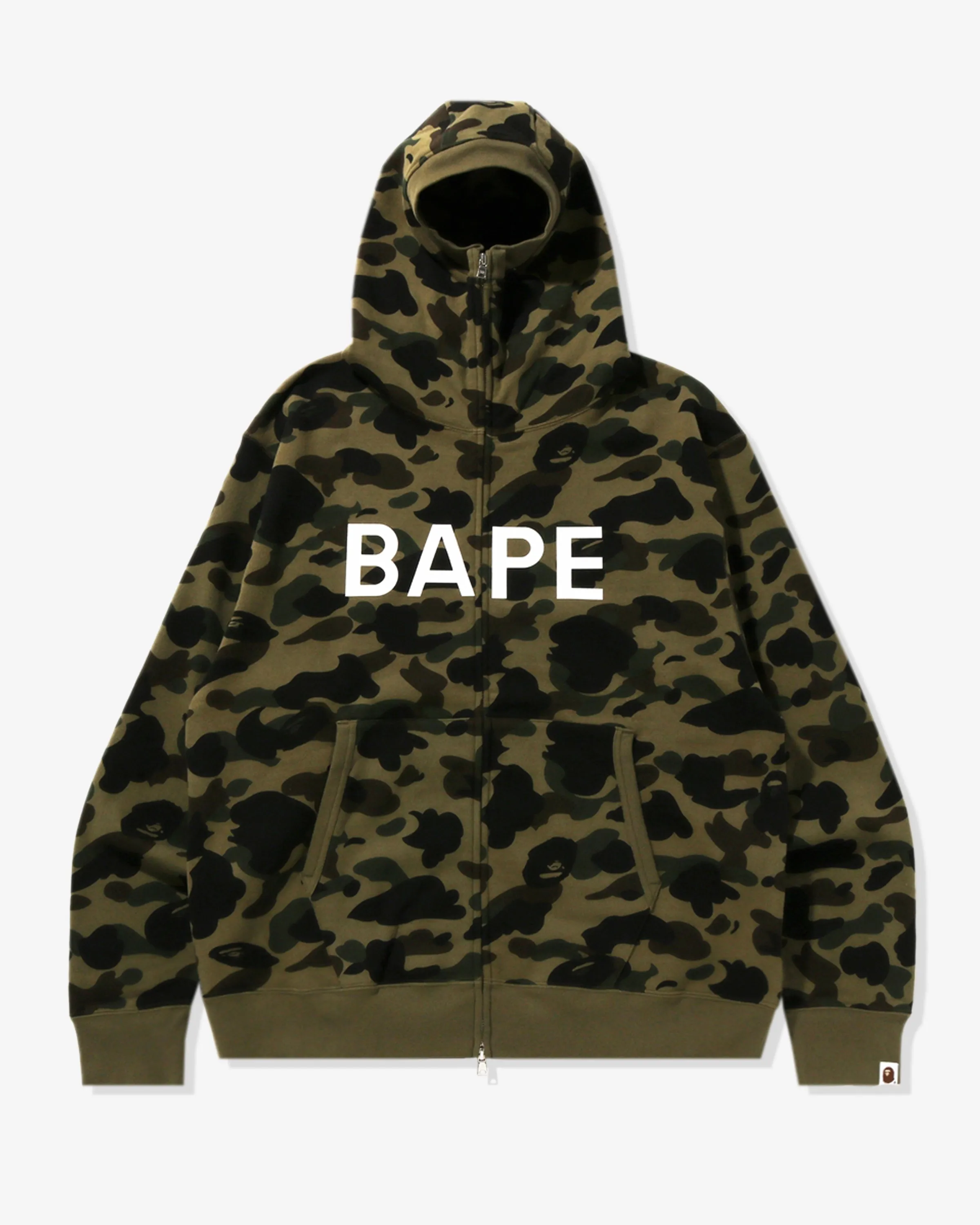 BAPE 1ST CAMO BALACLAVA FULL ZIP HOODIE