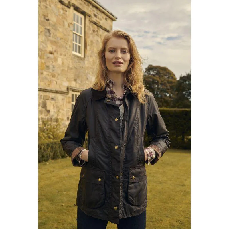 Barbour Beadnell Ladies Wax Jacket - Rustic