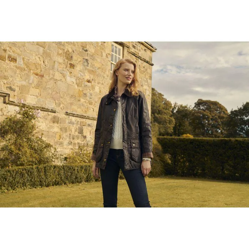 Barbour Beadnell Ladies Wax Jacket - Rustic