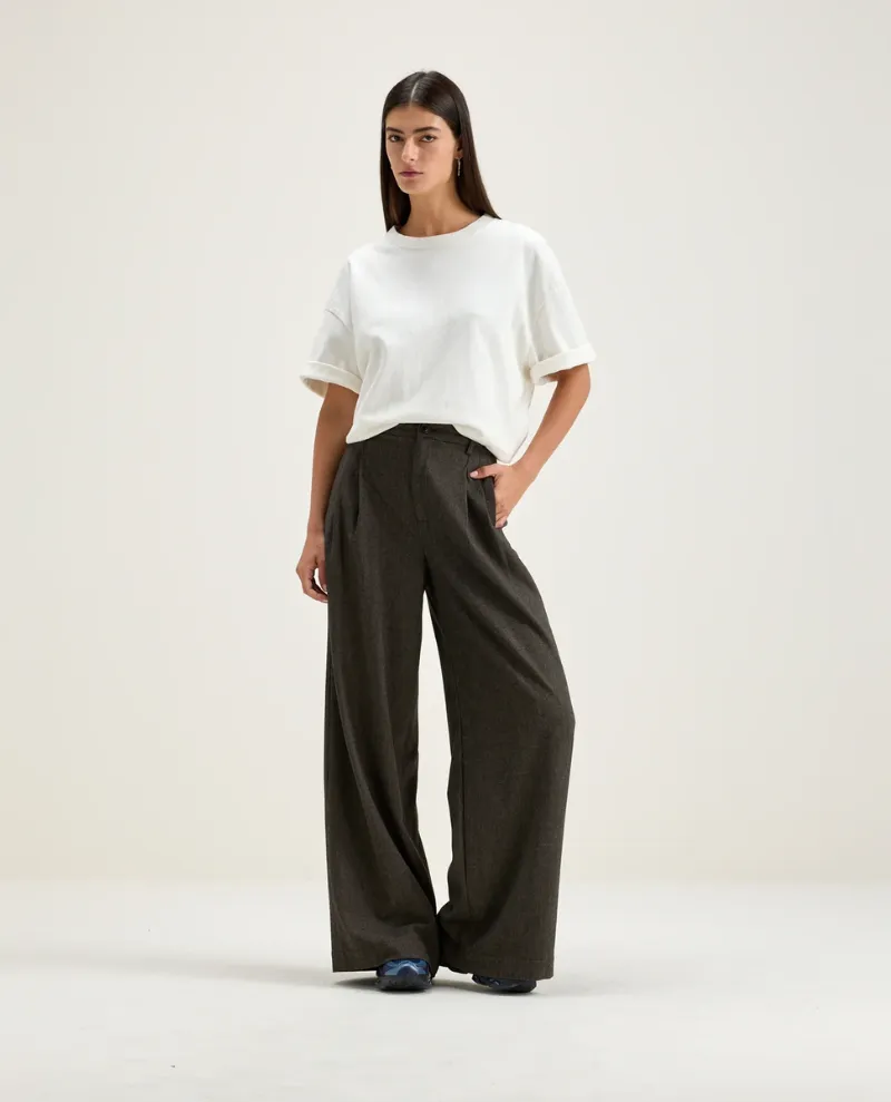 Bellerose Volker Ebony Wide Leg Trousers