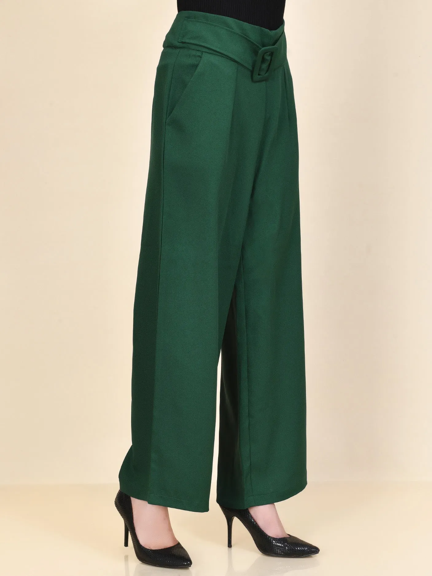 Belted Pants - Green