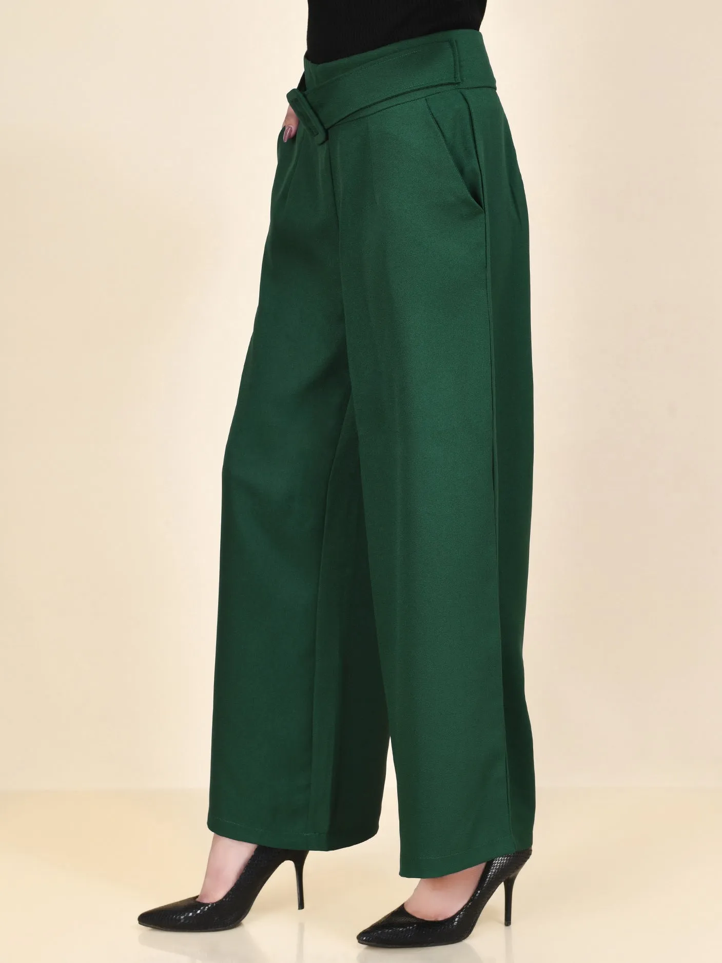 Belted Pants - Green