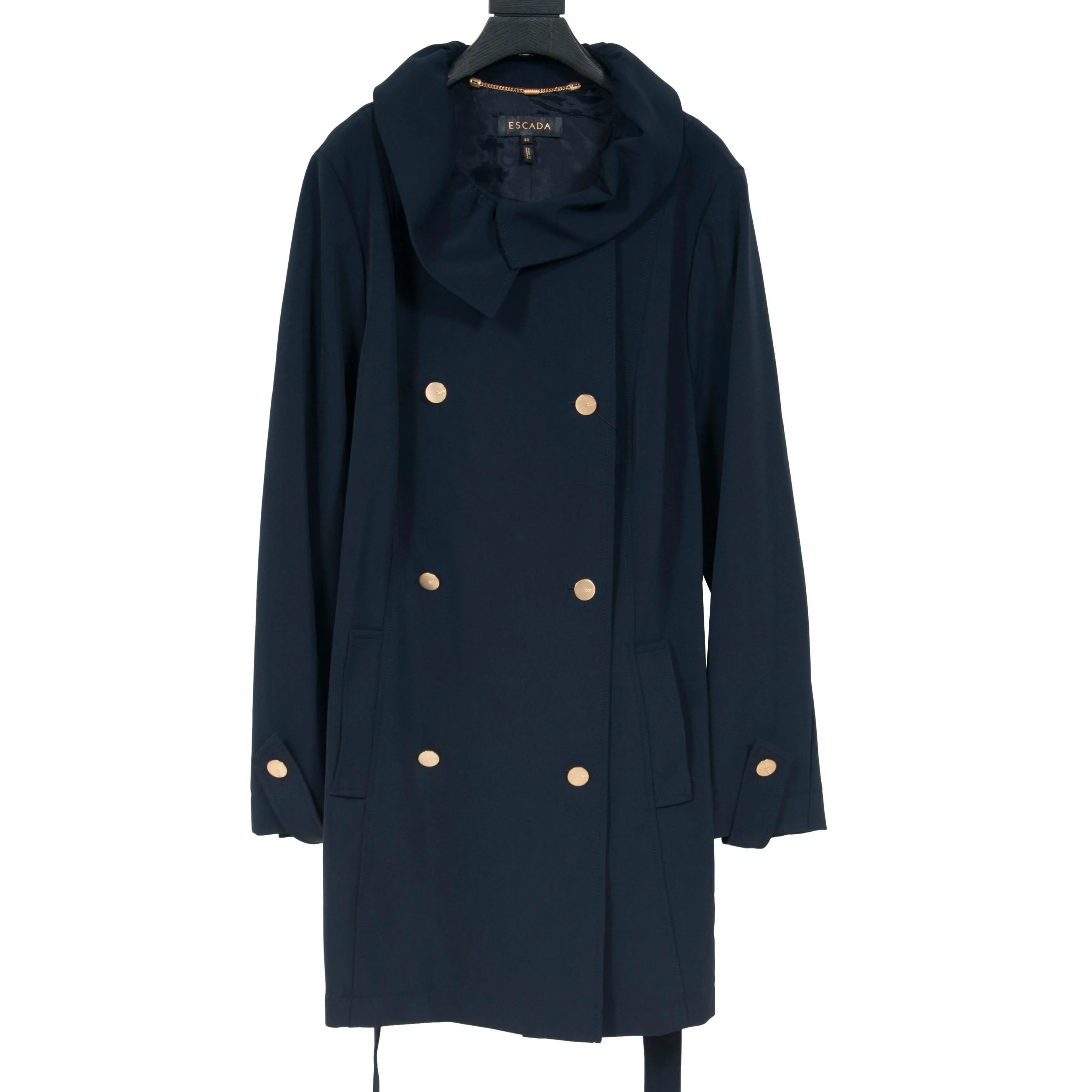 Belted Trench Coat (Navy)