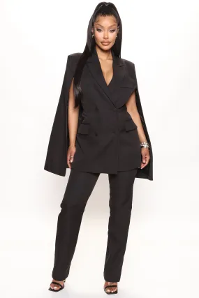 Bianca Blazer Pant Set - Black