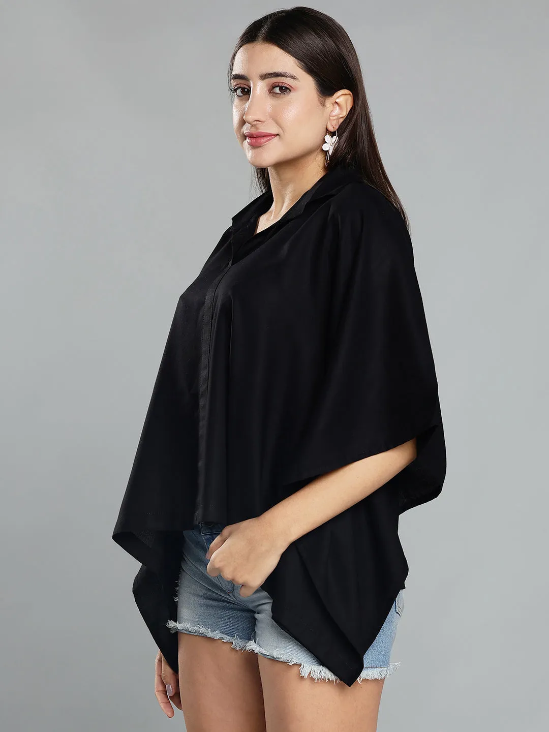 Black Kaftan Top - Beyond Basic