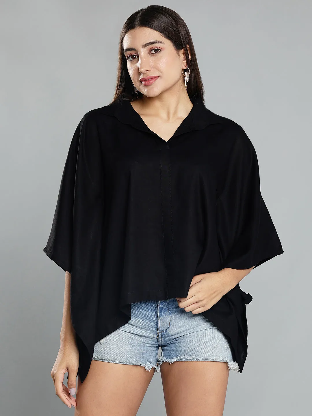 Black Kaftan Top - Beyond Basic