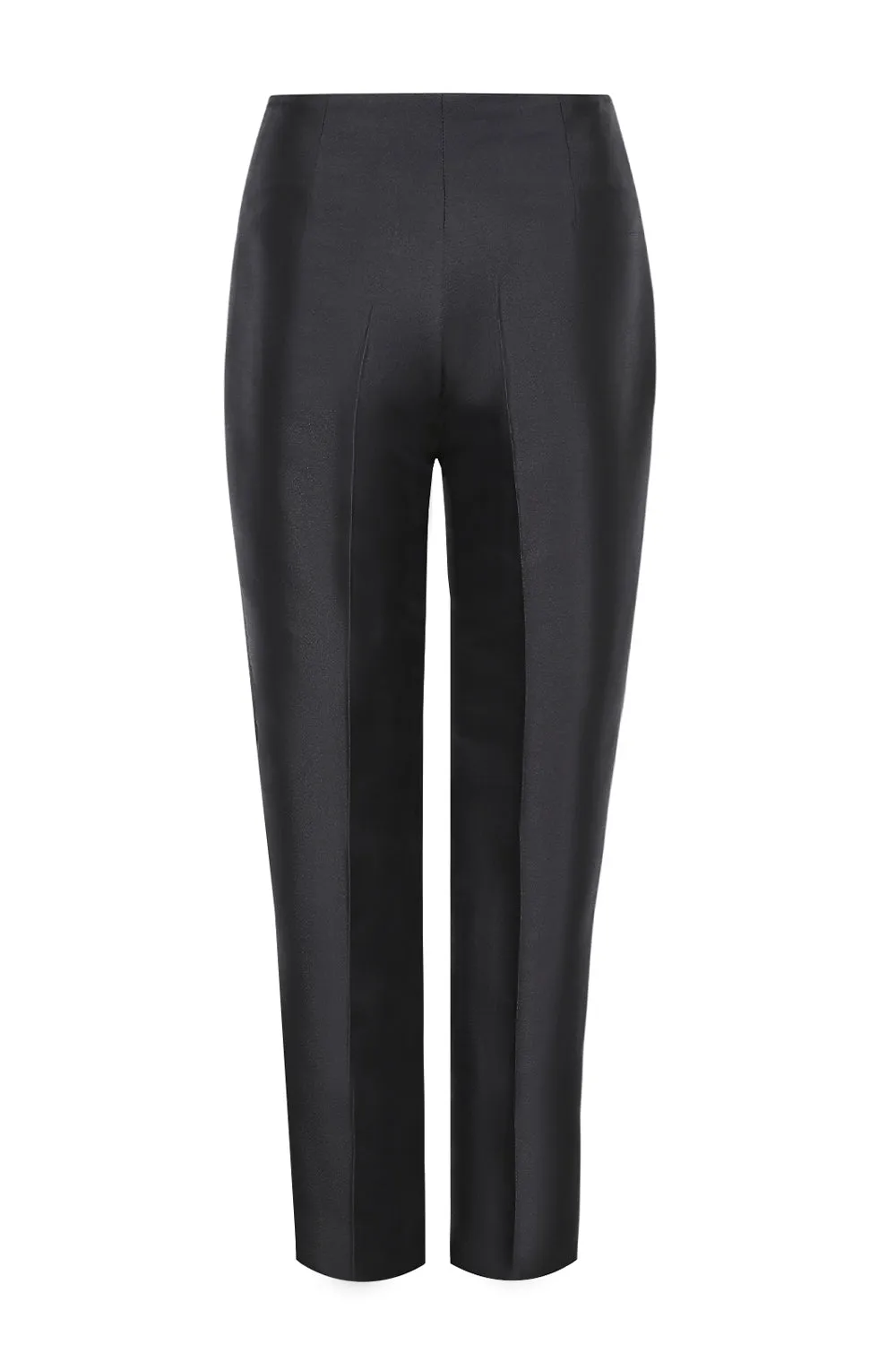 Black Sateen Trousers - Phoebe