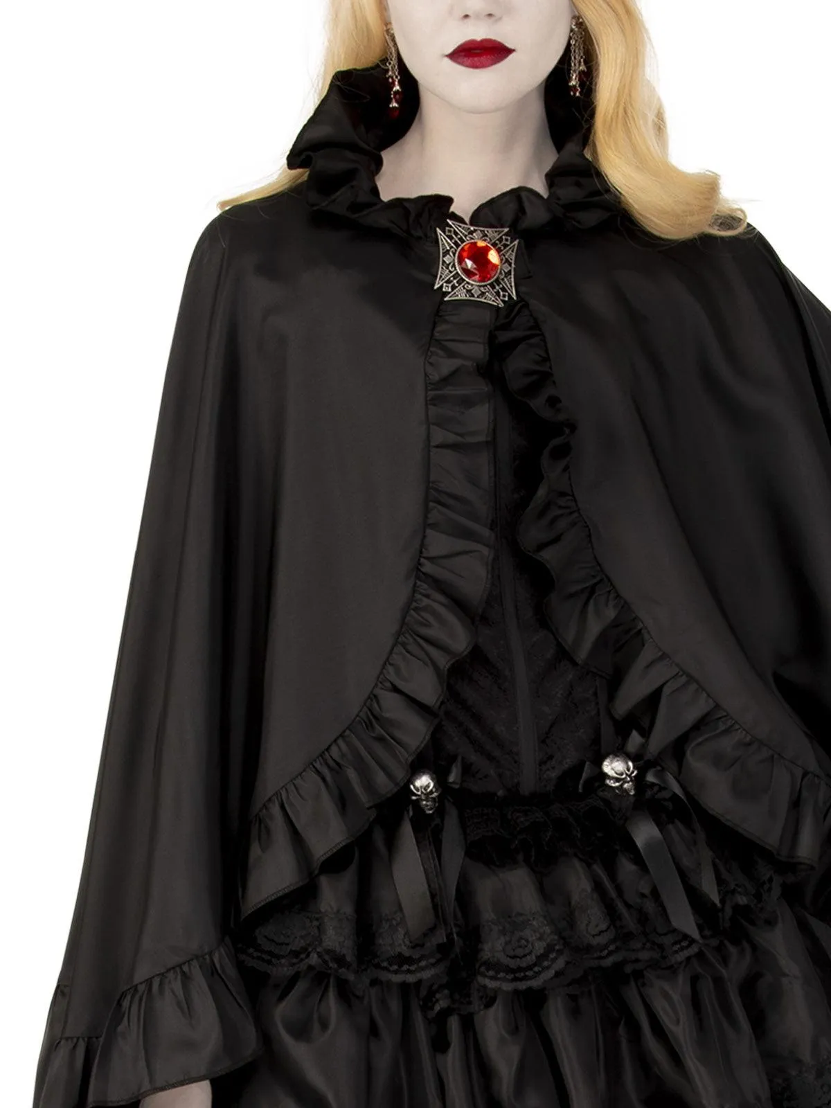 Black Vampire Womens Cape