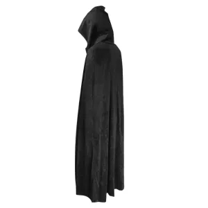 Black Velvet Hooded Cape - Adult