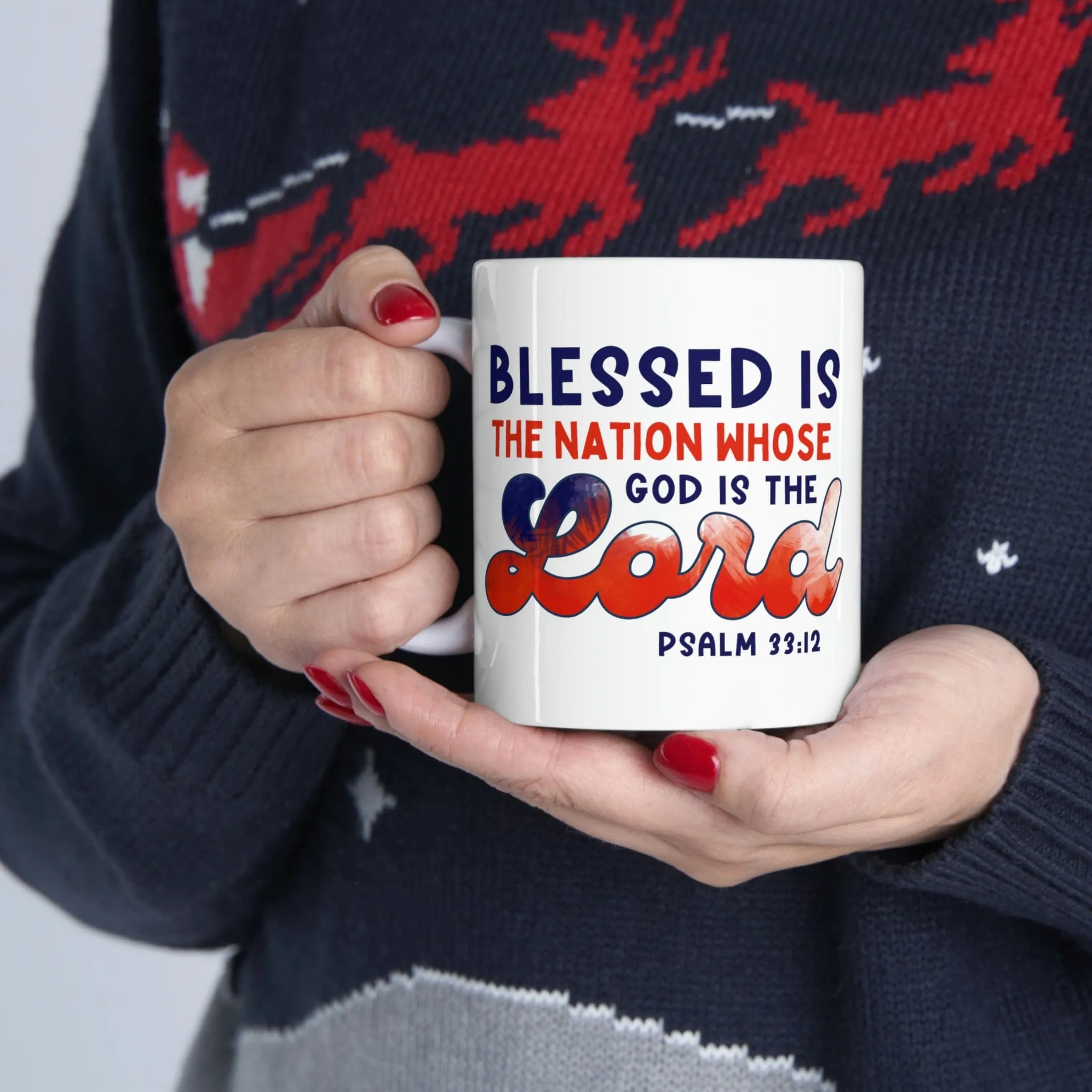 Blessed is the Nation 11oz Mug