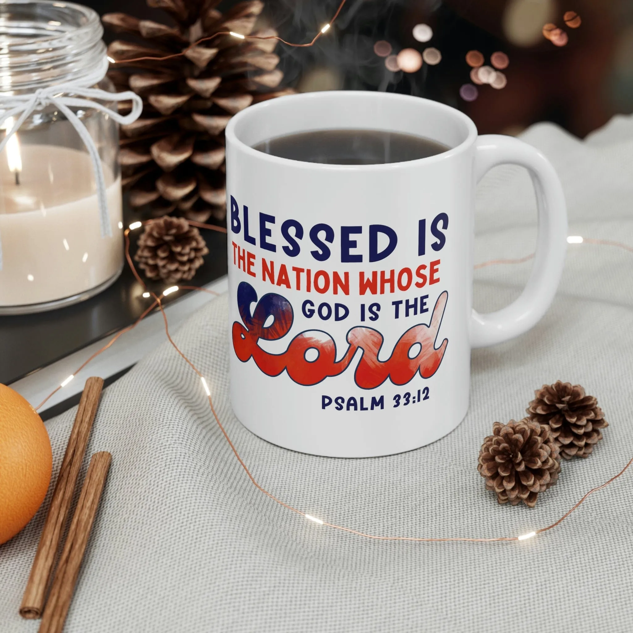 Blessed is the Nation 11oz Mug