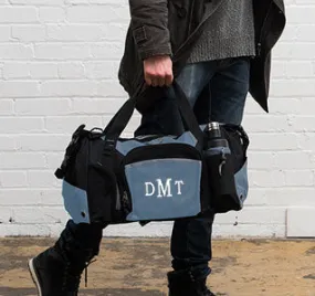 Blue Groomsman Duffle Bag - Monogram