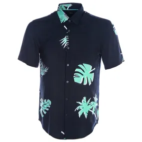 BOSS Ronn F Short Sleeve Shirt in Navy Floral