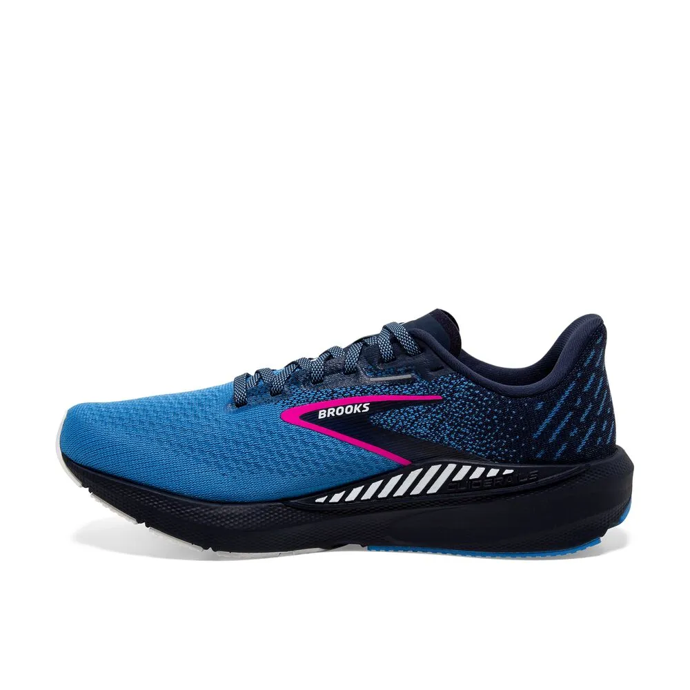 Brooks Launch GTS 10 (Womens) - Peacoat/Marina Blue/Pink Glo