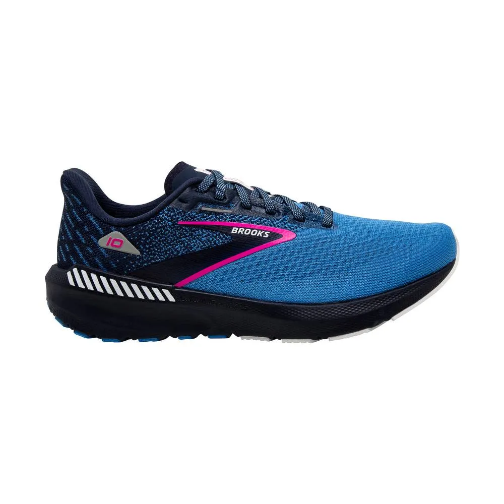 Brooks Launch GTS 10 (Womens) - Peacoat/Marina Blue/Pink Glo