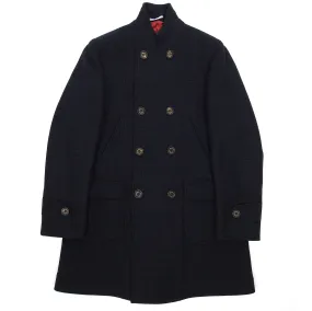 Brunello Cucinelli Navy Wool Coat Size 50