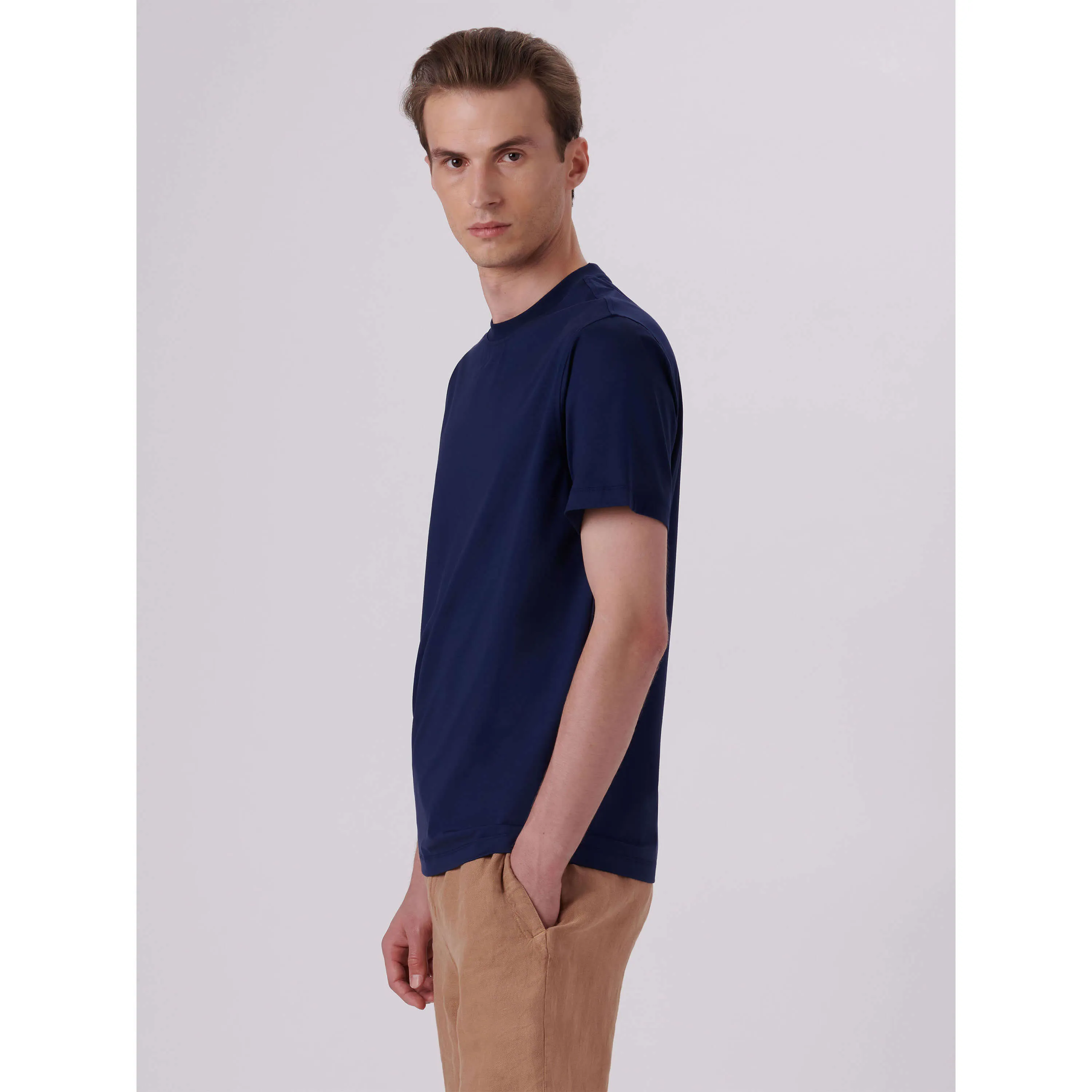 Bugatchi Ooohcotton Tech T-Shirt - Navy