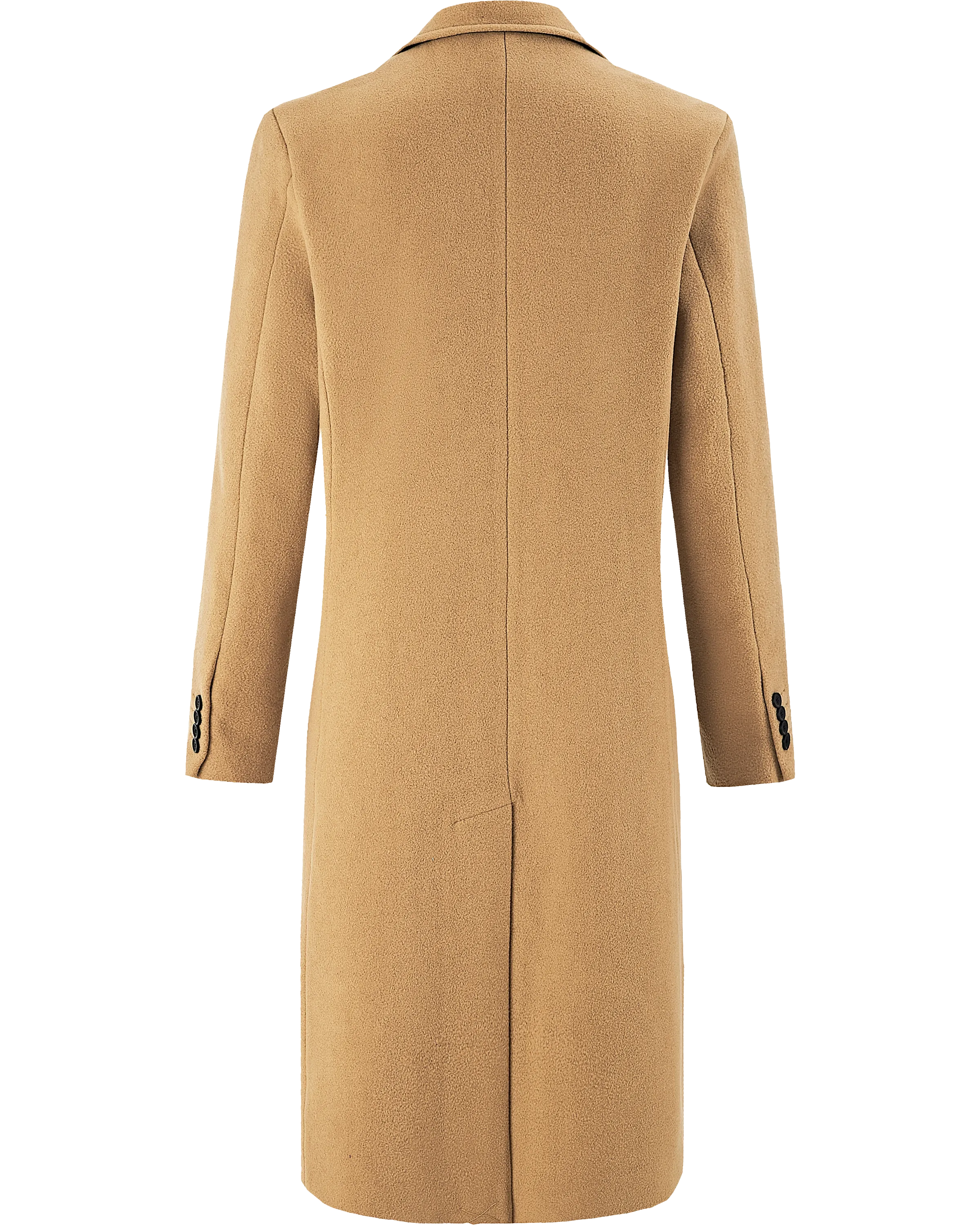 Camel Wool Cashmere Long Overcoat