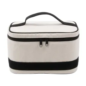 Canvas Train Case, Black