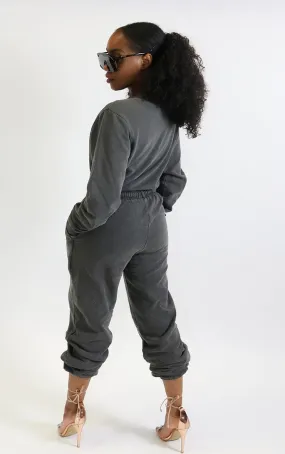 Charcoal Cuffed Joggers