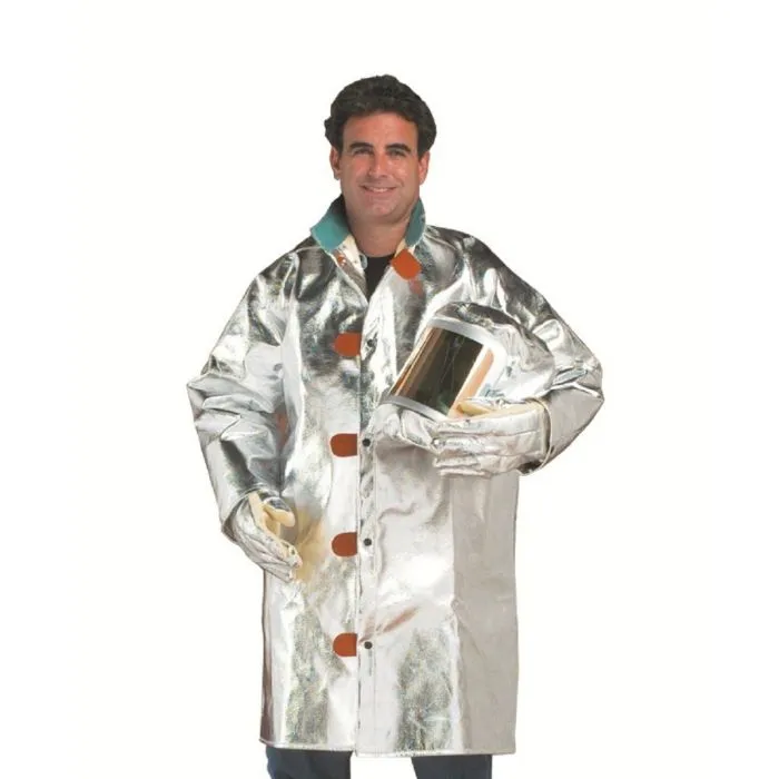 Chicago Protective Apparel 601-AKV-5XL 19 Oz. Aluminized Para Aramid Blend Style-A 40" Jacket, 5X-Large, 1 Each