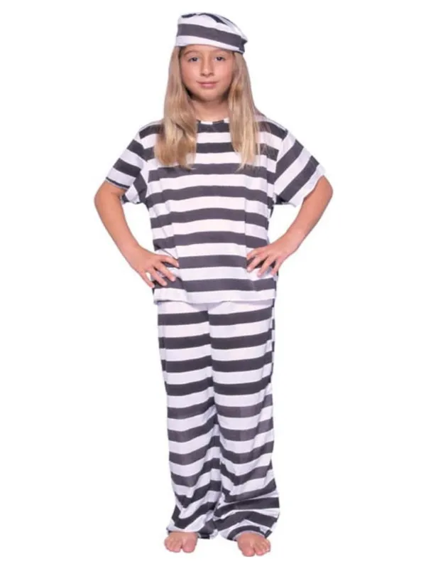 Childs Girls Prisoner Costume