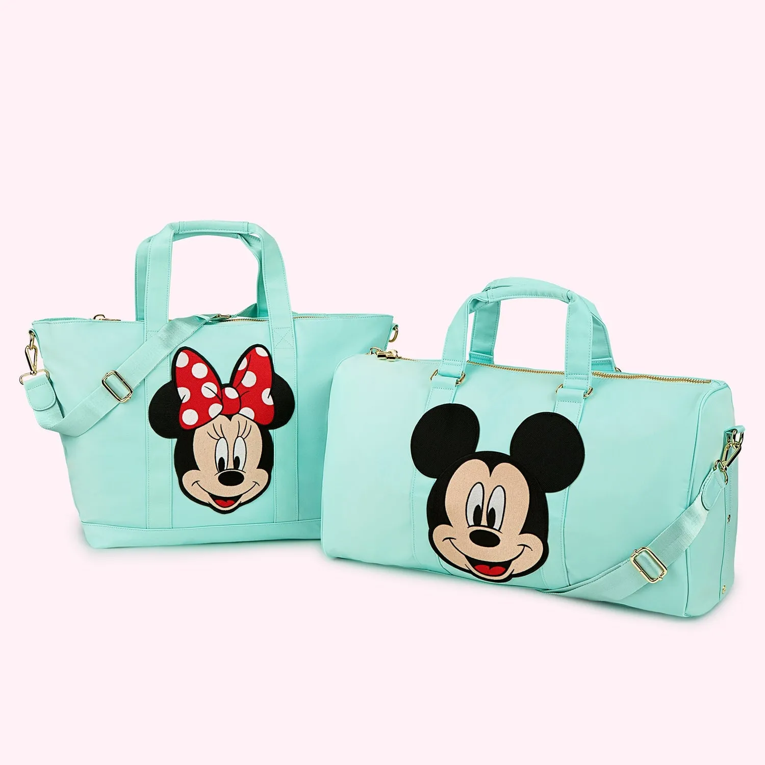 Classic Cotton Candy Duffle with Jumbo Disney Mickey Mouse Patch