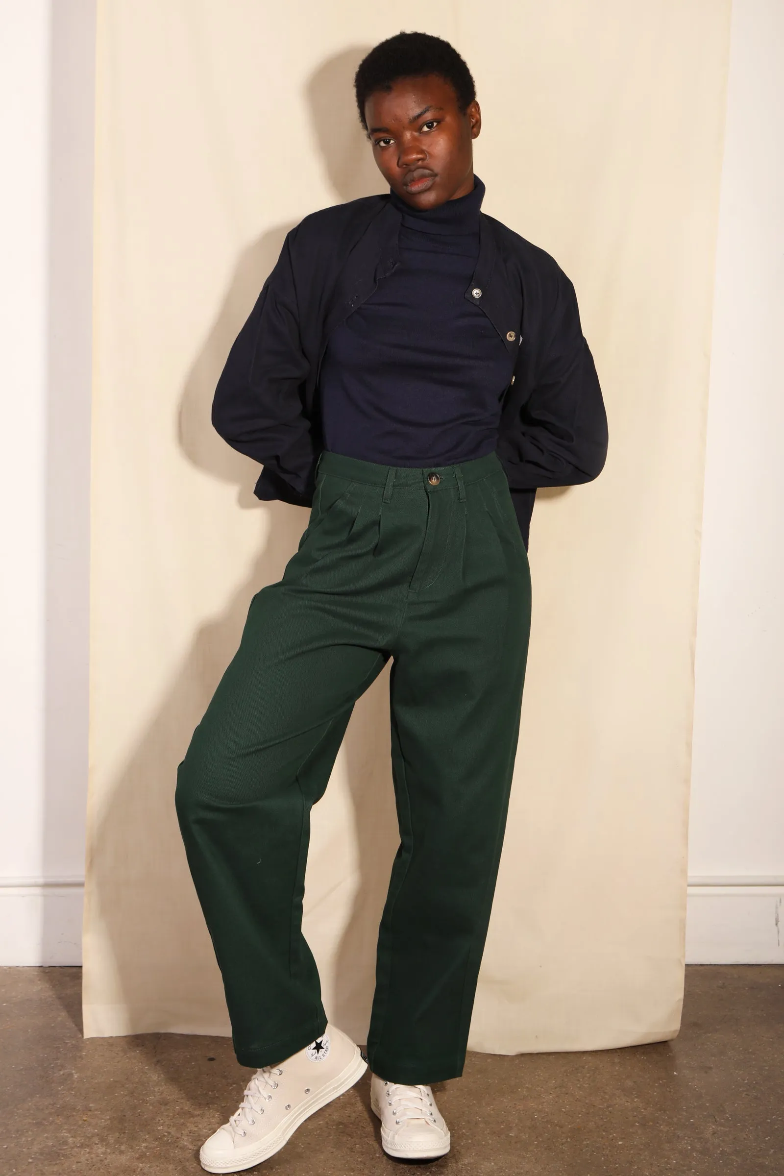 Classic Slacks Forest Green