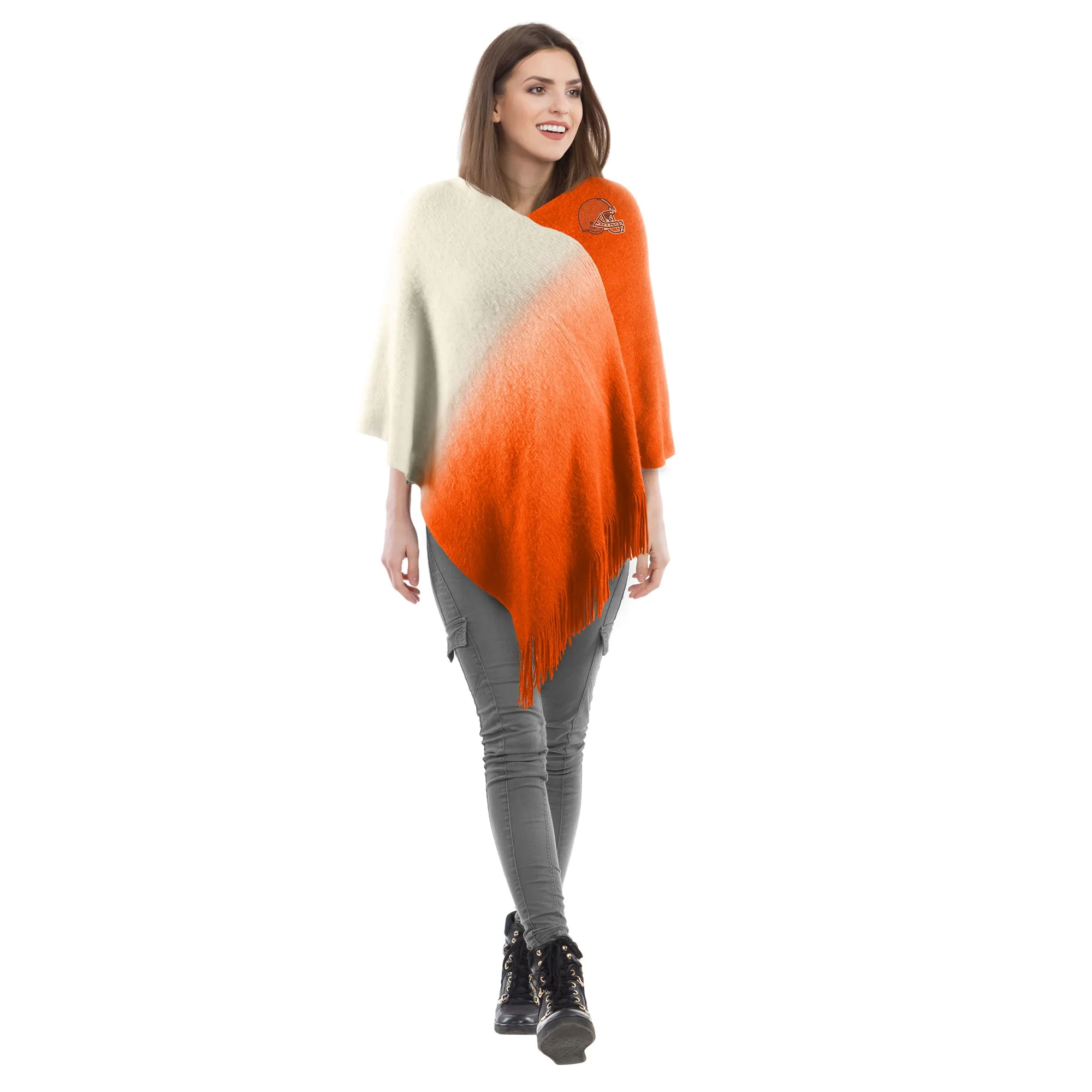 Cleveland Browns Dip Dye Poncho