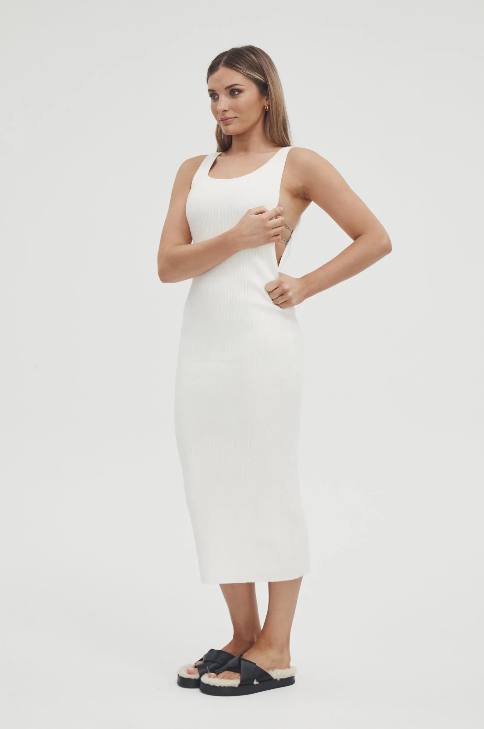 Coastline Knit Dress II (Ivory)