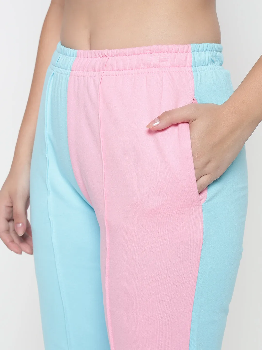 Colour Block High Rise Pants