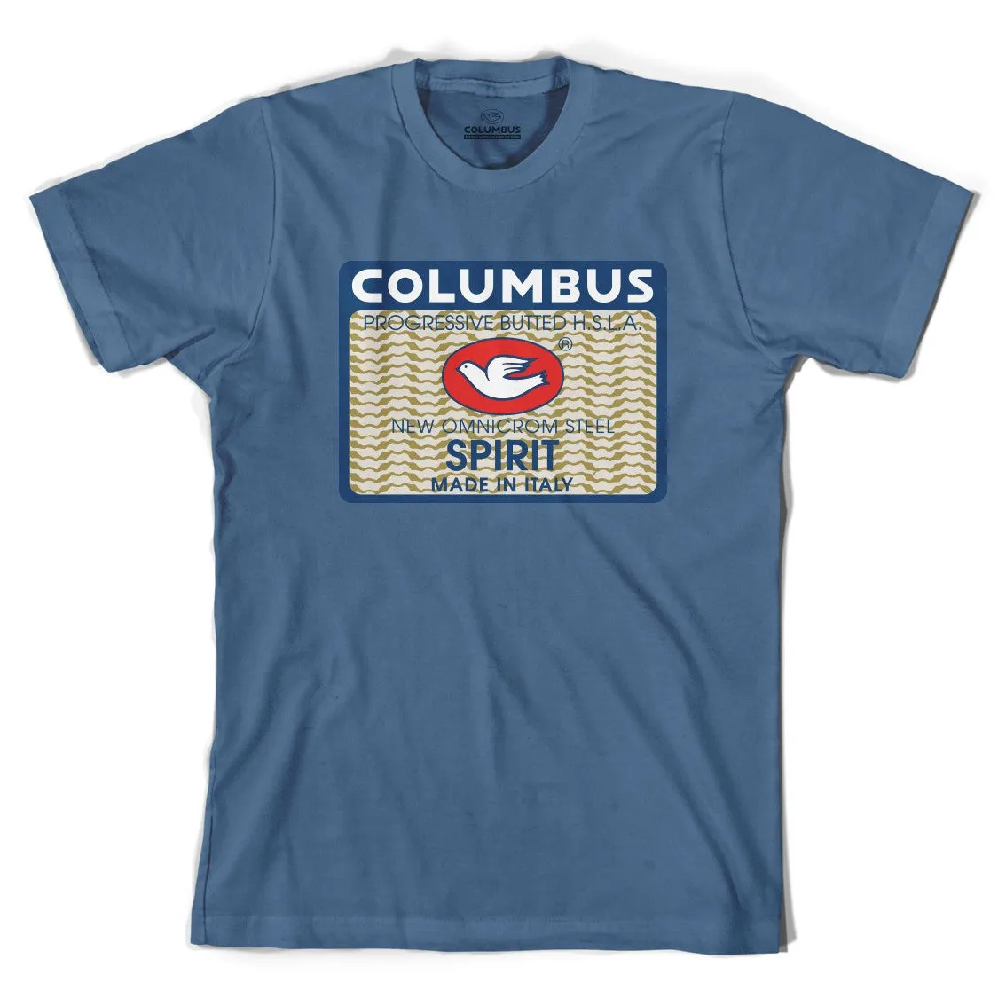 COLUMBUS SPIRIT STEEL BLUE T-SHIRT