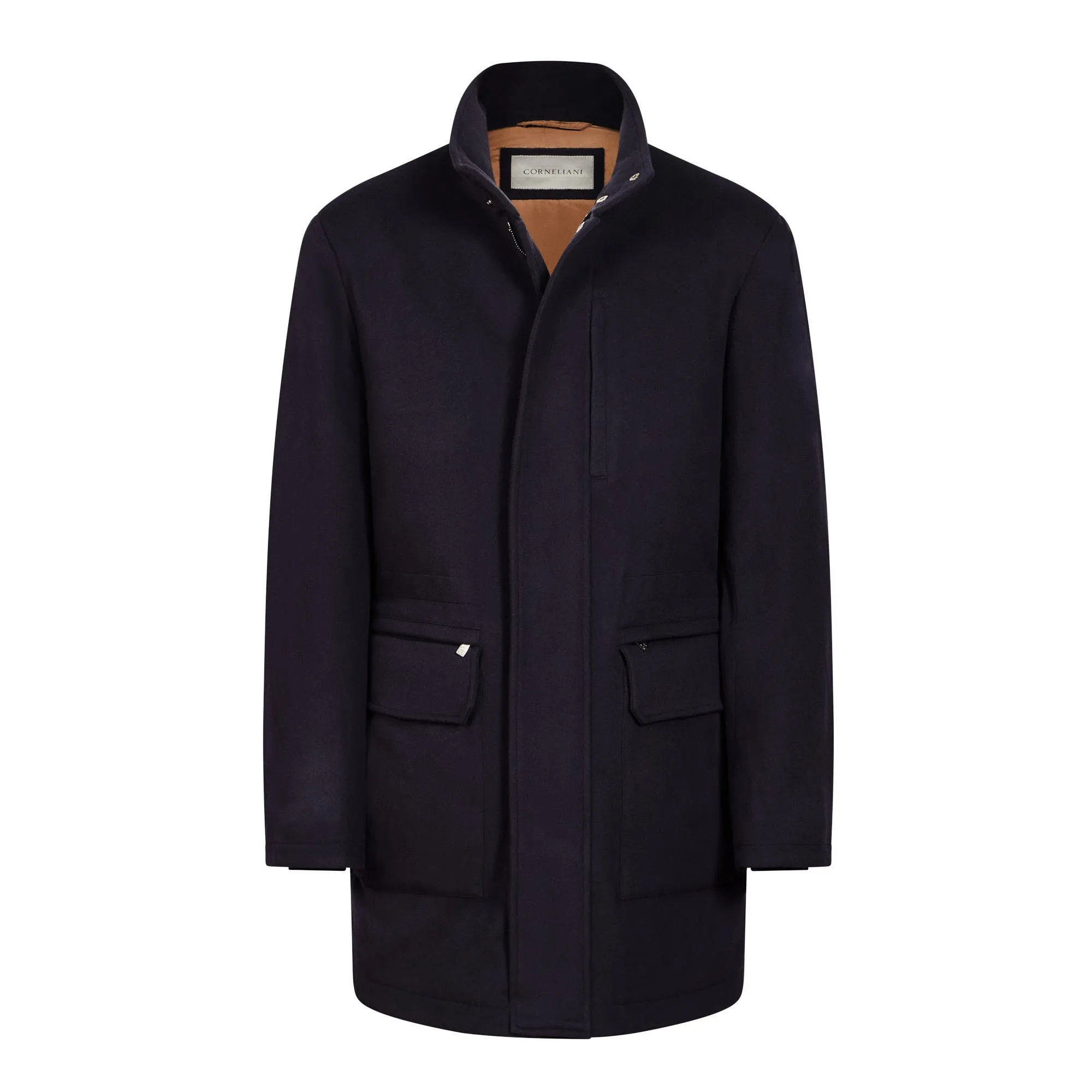 CORNELIANI Wool Caban Coat NAVY REG