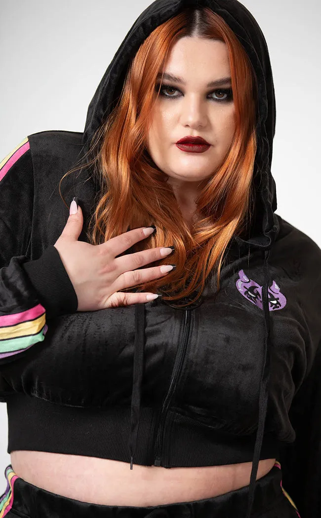 Coven Chill Velour Hoodie [Plus-Size]