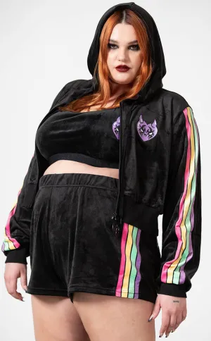 Coven Chill Velour Hoodie [Plus-Size]