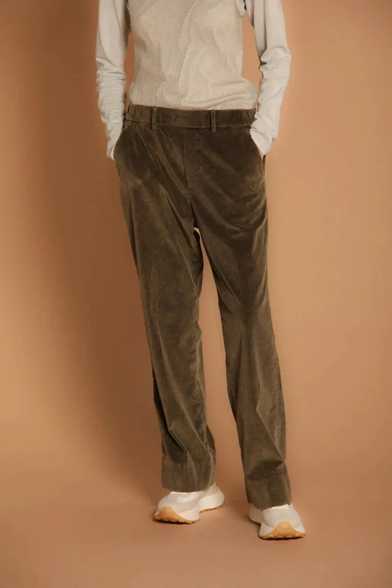 Cozy Straight Chino Corduroy Pants - Green