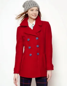 Crimson Courage Peacoat