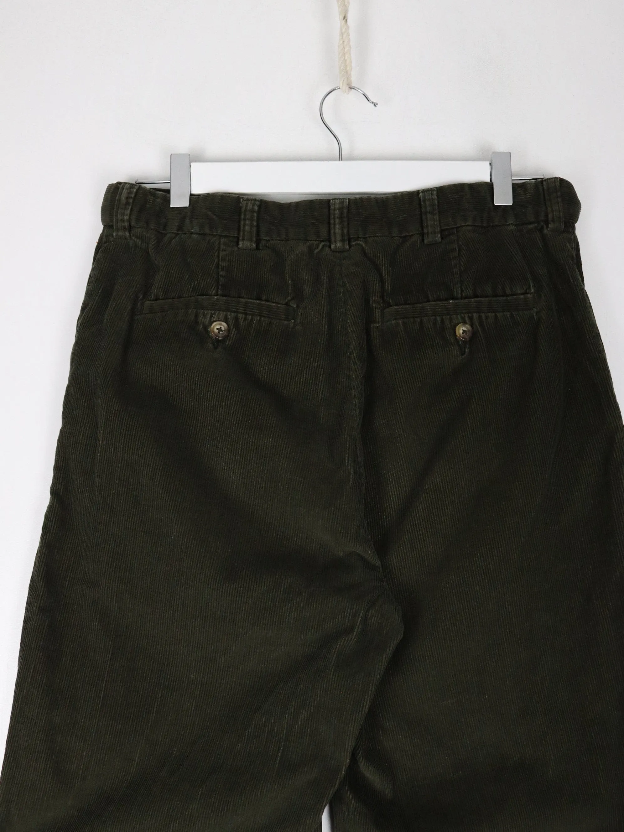 Croft & Barrow Pants Fits ens 31 x 26 Green Corduroy Trousers