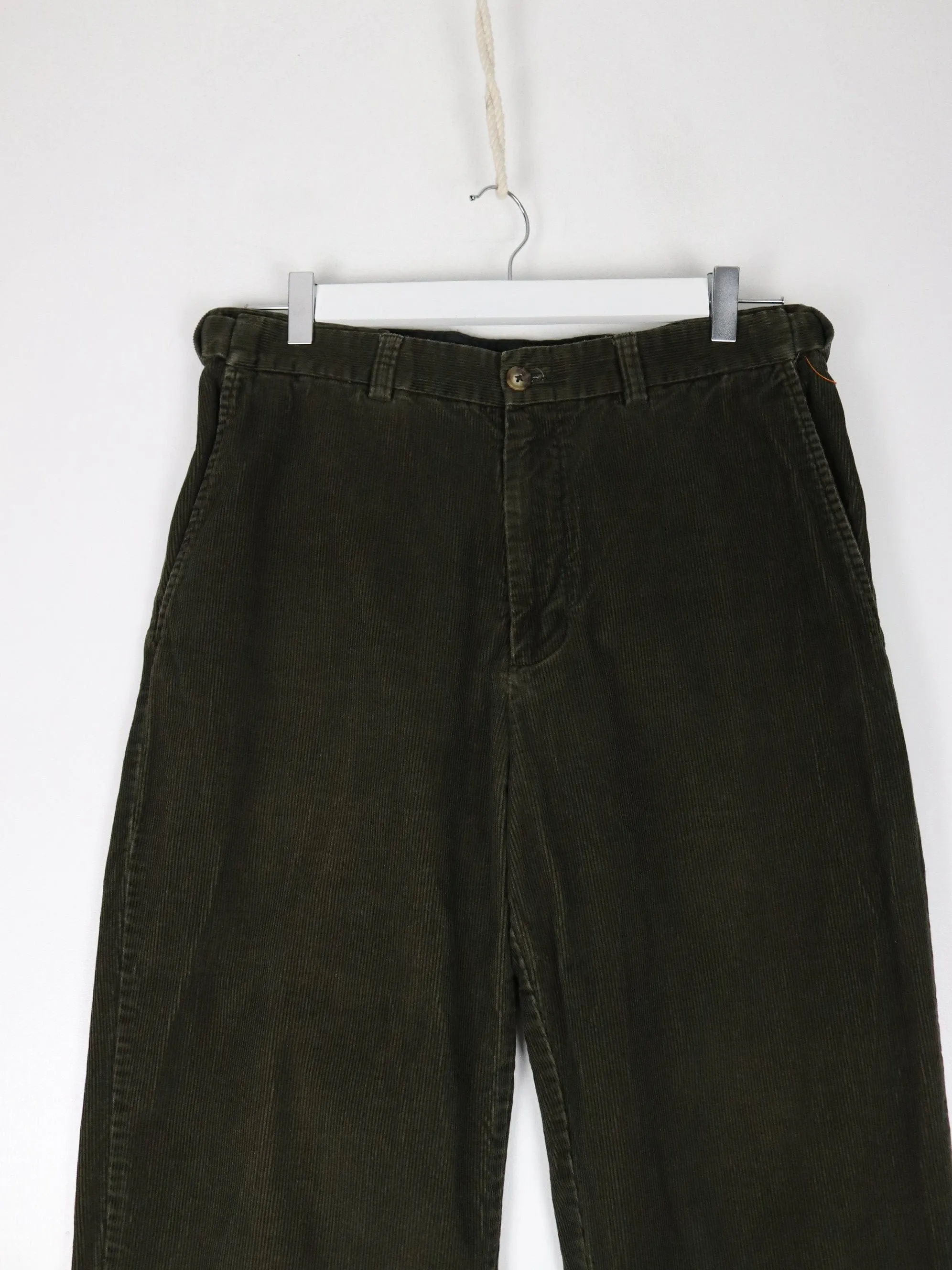 Croft & Barrow Pants Fits ens 31 x 26 Green Corduroy Trousers